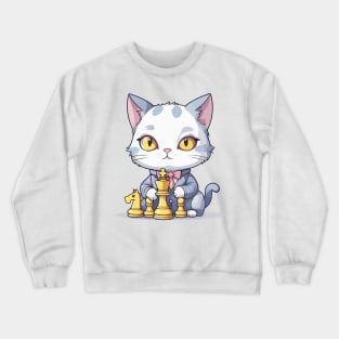 Chess Cat Crewneck Sweatshirt